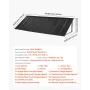 Fixed Metal Awning 104 x 36 in, Window Awning Door Canopy, Stable Triangle Steel Frame Awnings for Doors Exterior Rain, Snow & S