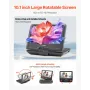 VEVOR Portable DVD Player, 10.1 inch HD Swivel Display Screen, 4 Hours Built-in Rechargeable Battery, Dual Speakers, Support Syn