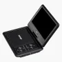 Portable DVD Player, 10.1 inch HD Swivel Display Screen, 4 Hours Built-in Rechargeable Battery, Dual Speakers, Support Sync TV/U