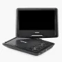 Portable DVD Player, 10.1 inch HD Swivel Display Screen, 4 Hours Built-in Rechargeable Battery, Dual Speakers, Support Sync TV/U
