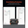 12V 40A DC to DC Battery Charger, 500W, On-Board Battery Charger for Lead-Acid, Lithium, AGM, GEL, and Flooded Batteries, Smart 