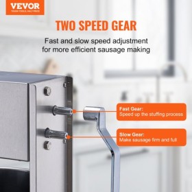 Manual Sausage Stuffer 10 L Vertical Sausage Machine 304 Stainless Steel