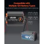 12V 40A DC to DC Battery Charger, 500W, On-Board Battery Charger for Lead-Acid, Lithium, AGM, GEL, and Flooded Batteries, Smart 