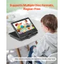 Portable DVD Player, 9 inch HD Swivel Display Screen, 4 Hours Built-in Rechargeable Battery, Dual Speakers, Support Sync TV/USB/