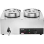 Kommerciel suppe varmere suppe station med 2*7,4 qt pot suppe