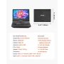 VEVOR Portable DVD Player, 9 inch HD Swivel Display Screen, 4 Hours Built-in Rechargeable Battery, Dual Speakers, Support Sync T
