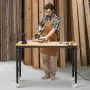 1219 mm justerbar arbejdsbænk, 907 kg belastning, arbejdsbænk