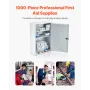 3-Shelf First Aid Cabinet, 1000 Pieces, Large Capacity First Aid Kit, Wall Mounted Medicine Cabinet, OSHA & ANSI 2015 (Class A),