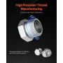 64 PCS DIN Hydraulic Fittings, Heavy Duty Master Industrial Hydraulic Cap and Plug, Hose Tube and Pipe Fitting Kit, Cap and Plug
