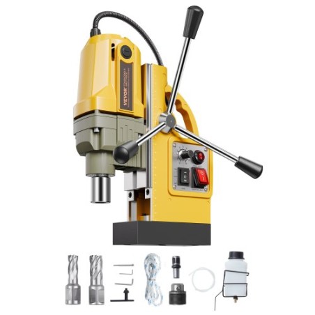 IC Drill 1200W 2810 lbf Mag Drill Press 1,6 i kedelig diameter gul