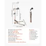 VEVOR Bike Repair Stand, 88 lb Heavy-duty Bicycle Work Stand with 41.3-59.8 in Adjustable Height & Magnetic Tool Tray, Foldable 