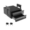 2 Drawer 33 cm Lockable Under Desk Drawer Organizer Slide-out Drawer Home