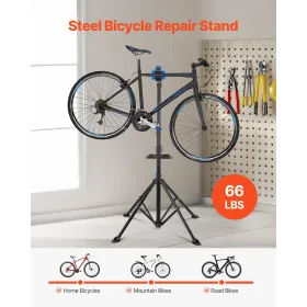 VEVOR Bike Repair Stand, 66 lb Heavy duty cykelarbejdsstander med 32,8-56,6 i justerbar højde og magnetisk værktøjsbakke,