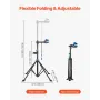 VEVOR Bike Repair Stand, 66 lb Heavy-duty Bicycle Work Stand with 32.8-56.6 in Adjustable Height & Magnetic Tool Tray, Foldable 