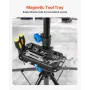 Bike Repair Stand, 66 lb Heavy-duty Bicycle Work Stand with 32.8-56.6 in Adjustable Height & Magnetic Tool Tray, Foldable Bicycl