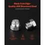 72 PCS ORFS Hydraulic Fittings, O Ring Face Seal Fitting Kit, Hydraulic Hose Tube and Pipe Fittings, Cap and Plug Set for Hydrau