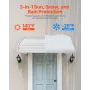 Aluminum Awning 40 x 42 in, Durable Window Awning Door Canopy, Lightweight and Stable Aluminum Exterior Awnings Rain Snow Sunlig