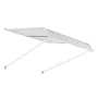 Aluminum Awning 40 x 42 in, Durable Window Awning Door Canopy, Lightweight and Stable Aluminum Exterior Awnings Rain Snow Sunlig