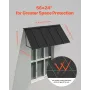 Fixed Metal Awning 56 x 24 in, Window Awning Door Canopy, Stable Triangle Steel Frame Awnings for Doors Exterior Rain, and Snow 