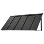 Fixed Metal Awning 56 x 24 in, Window Awning Door Canopy, Stable Triangle Steel Frame Awnings for Doors Exterior Rain, and Snow 