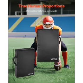 Football Blocking Dummy, 24x16 i blokeringspuder, Kick Shield