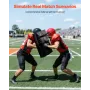 VEVOR Football Blocking Dummy, 24x16 in Blocking Pads, Kick Shield Pad with Handles, High-Density Sponge Tackle Dummies, Heavy D