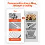 Aluminum Awning 48 x 42 in, Durable Window Awning Door Canopy, Lightweight and Stable Aluminum Exterior Awnings Rain Snow Sunlig