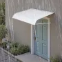 Aluminum Awning 48 x 42 in, Durable Window Awning Door Canopy, Lightweight and Stable Aluminum Exterior Awnings Rain Snow Sunlig