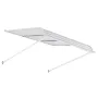 Aluminum Awning 48 x 42 in, Durable Window Awning Door Canopy, Lightweight and Stable Aluminum Exterior Awnings Rain Snow Sunlig