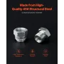 64 STK BSPP hydrauliske fittings, hydraulisk hætte og stiksæt