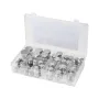 VEVOR 64 PCS BSPP Hydraulic Fittings, Hydraulic Cap and Plug Kit with Precision Threading, Galvanized Steel Heavy Duty Hydraulic