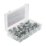 64 PCS BSPP Hydraulic Fittings, Hydraulic Cap and Plug Kit with Precision Threading, Galvanized Steel Heavy Duty Hydraulic Fitti
