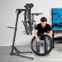 Bike Repair Stand, 85 lb Heavy-duty Bicycle Work Stand with 40.7-64.1 in Adjustable Height & Magnetic Tool Tray, Foldable Bicycl