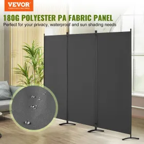 Room Divider, 3 Panel Room Dividers and Folding Privacy Screens, Fabric Partition Room Dividers for Office, Bedroom, Dining Room