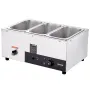 Kommerciel elektrisk mad varmere bordplade buffet 3*8 qt pan