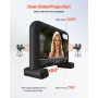 14 ft Inflatable Movie Screen, 600D Washable Inflatable Projector Screen with Portable Storage Bag, 16:9 Easy Set Up Movie Proje