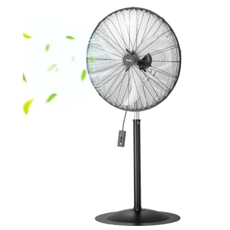 30 "Industriel piedestal-fan 3-trins oscillerende ventilatorhøjde justerbar