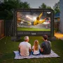 VEVOR 14 ft Inflatable Movie Screen, 600D Washable Inflatable Projector Screen with Portable Storage Bag, 16:9 Easy Set Up Movie