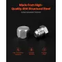 72 PCS JIC Hydraulic Fittings, Heavy Duty Master Industrial Hydraulic Cap and Plug, Hose Tube and Pipe Fitting Kit Cap and Plug 