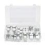 72 PCS JIC Hydraulic Fittings, Heavy Duty Master Industrial Hydraulic Cap and Plug, Hose Tube and Pipe Fitting Kit Cap and Plug 