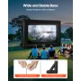 VEVOR 14 ft Inflatable Movie Screen, 600D Washable Inflatable Projection Screen with Portable Storage Bag, Easy Set Up 16:9 Movi