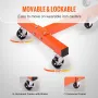 Engine Stand, 1500 lbs (3/4 Ton) Rotating Engine Motor Stand with 360 Degree Adjustable Head, Cast Iron Folding Motor Hoist Doll