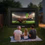 VEVOR 14 ft Inflatable Movie Screen, 600D Washable Inflatable Projection Screen with Portable Storage Bag, Easy Set Up 16:9 Movi