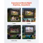 18 ft Inflatable Movie Screen, 600D Washable Inflatable Projector Screen with Portable Storage Bag, 16:9 Easy Set Up Movie Proje