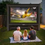 VEVOR 18 ft Inflatable Movie Screen, 600D Washable Inflatable Projector Screen with Portable Storage Bag, 16:9 Easy Set Up Movie