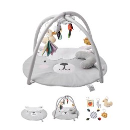 Baby Play Gym Mat Tummy Time Activity Mat med 5 sensoriske legetøj 39.1 "X 32.7"