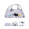 Baby Play Gym Mat Tummy Time Activity Mat with 6 Sensory Toy 34.4" x 34.4"