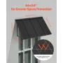faste metalmarkise 44 x 24 tommer, vinduesmarkise-dørkaleche