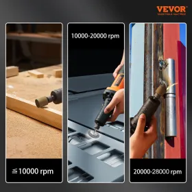 Die Grinder 1/4 "Heavy Duty Straight Die Grinder 30000 RPM 6 Variabel hastighed