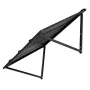 Fixed Metal Awning 44 x 24 in, Window Awning Door Canopy, Stable Triangle Steel Frame Awnings for Doors Exterior Rain, and Snow 